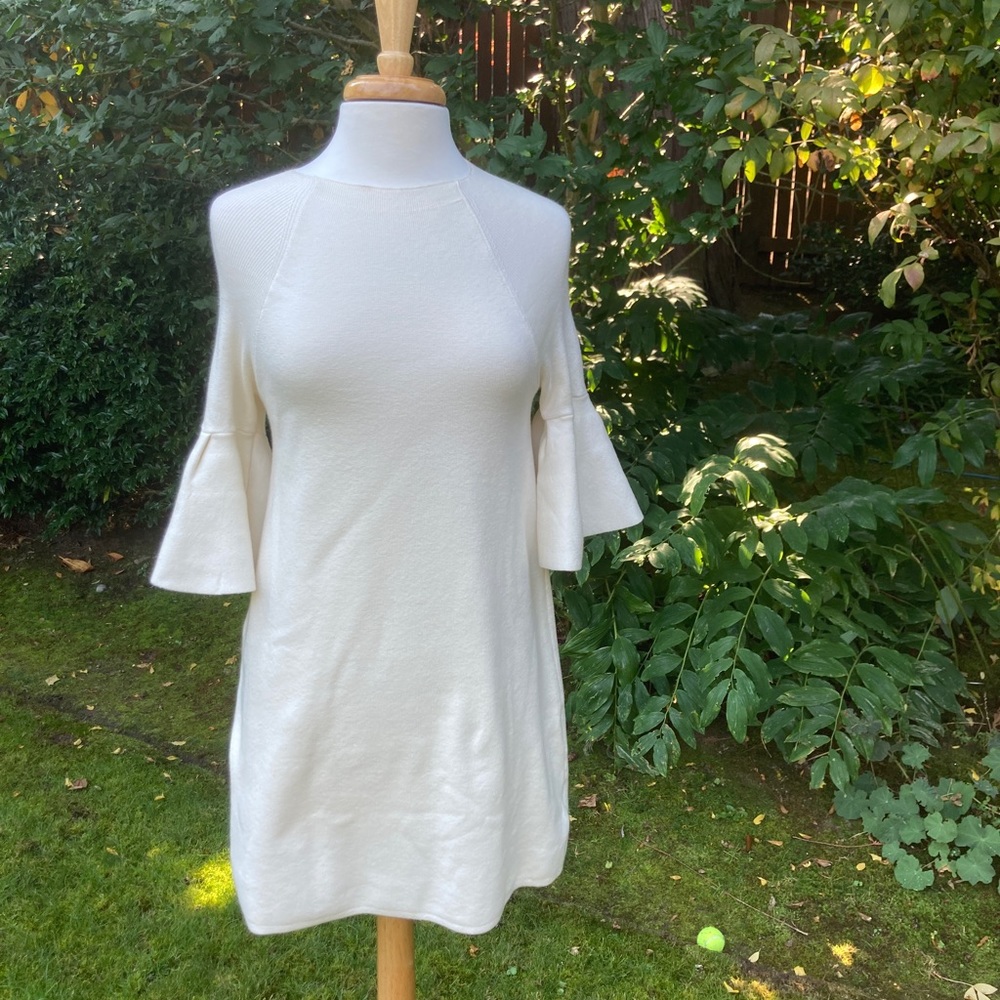 Moth Cream Sweater Dress